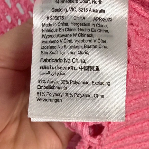 Cotton On -Vibrant Pink sleeve less Mesh Top- Small - Picture 3 of 6